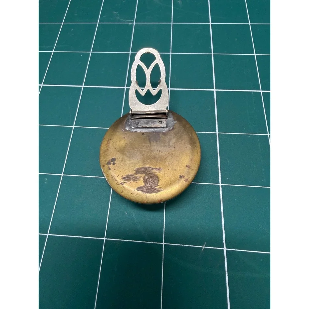 Vintage Equestrian Horse‎ Reverse Image Intaglio Red Scarf Clip Dress Clip